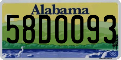 AL license plate 58DO093