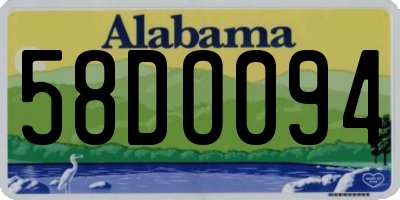 AL license plate 58DO094