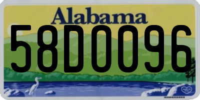 AL license plate 58DO096