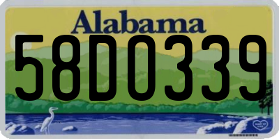 AL license plate 58DO339