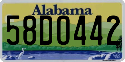 AL license plate 58DO442
