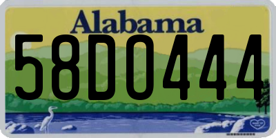 AL license plate 58DO444
