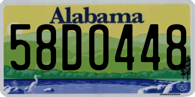 AL license plate 58DO448