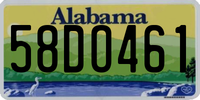 AL license plate 58DO461