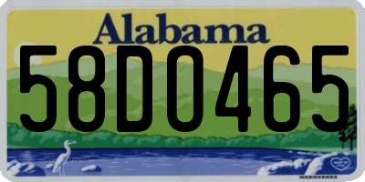 AL license plate 58DO465