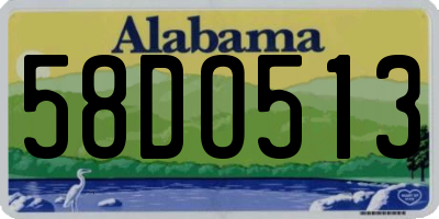 AL license plate 58DO513