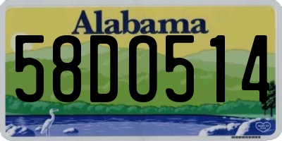 AL license plate 58DO514