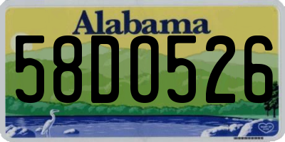 AL license plate 58DO526