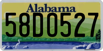 AL license plate 58DO527