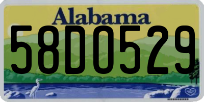 AL license plate 58DO529