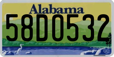 AL license plate 58DO532