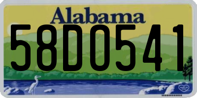 AL license plate 58DO541