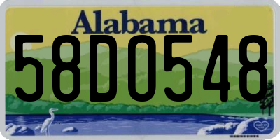 AL license plate 58DO548