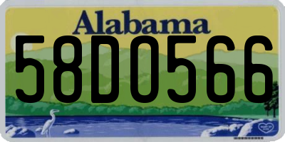 AL license plate 58DO566