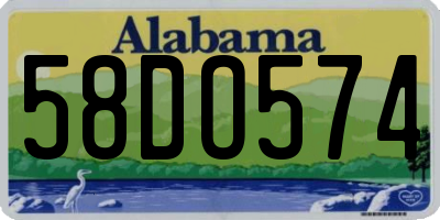 AL license plate 58DO574