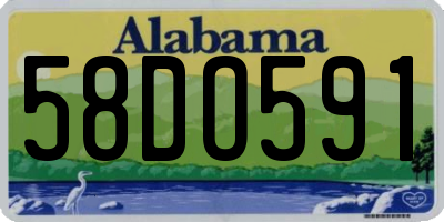 AL license plate 58DO591