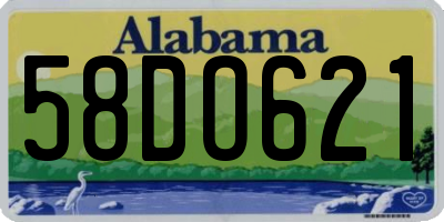 AL license plate 58DO621