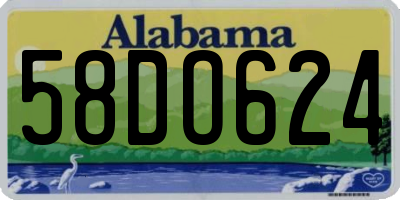 AL license plate 58DO624