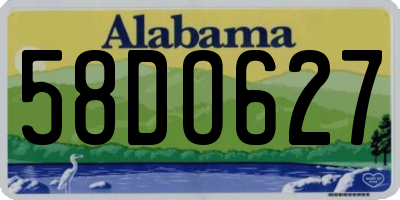 AL license plate 58DO627