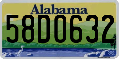 AL license plate 58DO632