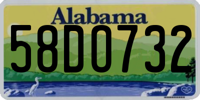 AL license plate 58DO732