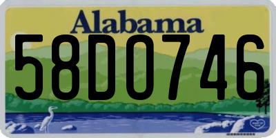 AL license plate 58DO746