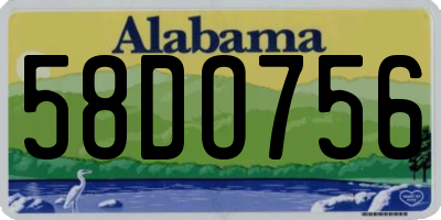 AL license plate 58DO756