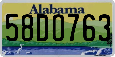 AL license plate 58DO763