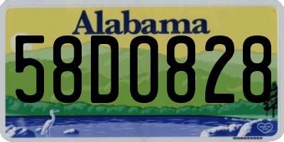 AL license plate 58DO828
