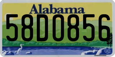 AL license plate 58DO856