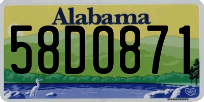 AL license plate 58DO871