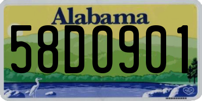 AL license plate 58DO901