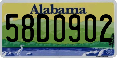 AL license plate 58DO902