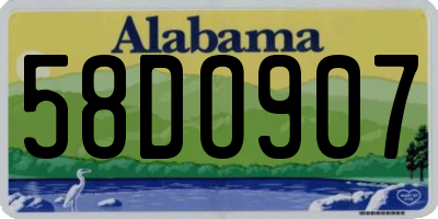 AL license plate 58DO907