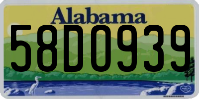 AL license plate 58DO939