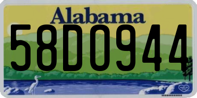 AL license plate 58DO944