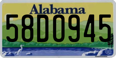AL license plate 58DO945