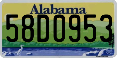 AL license plate 58DO953