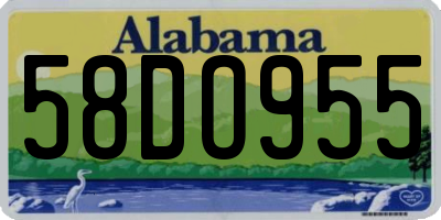 AL license plate 58DO955