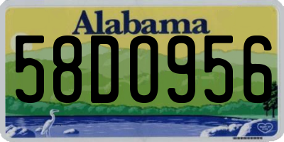AL license plate 58DO956