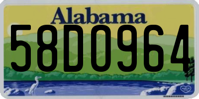 AL license plate 58DO964