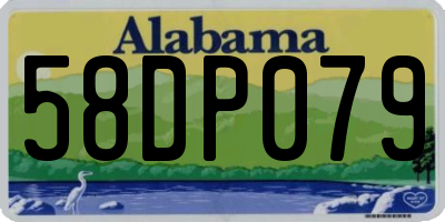 AL license plate 58DP079