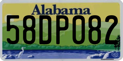 AL license plate 58DP082