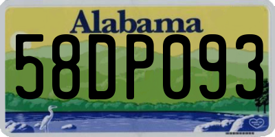 AL license plate 58DP093