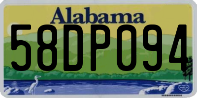AL license plate 58DP094