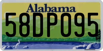 AL license plate 58DP095