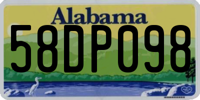 AL license plate 58DP098
