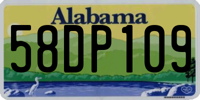 AL license plate 58DP109