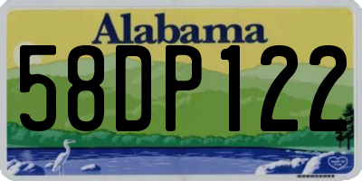 AL license plate 58DP122