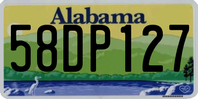 AL license plate 58DP127